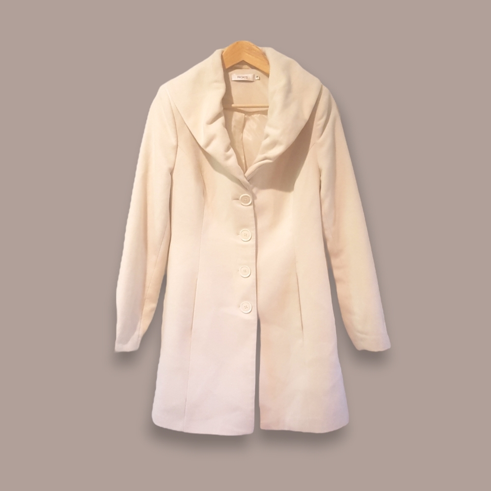 💫HOST PICK💫❤ White Pea Coat size medium